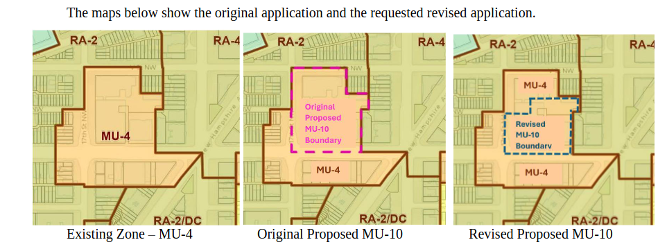 OP's revised zoning application at 1617 U Street still has MU10 rezoning