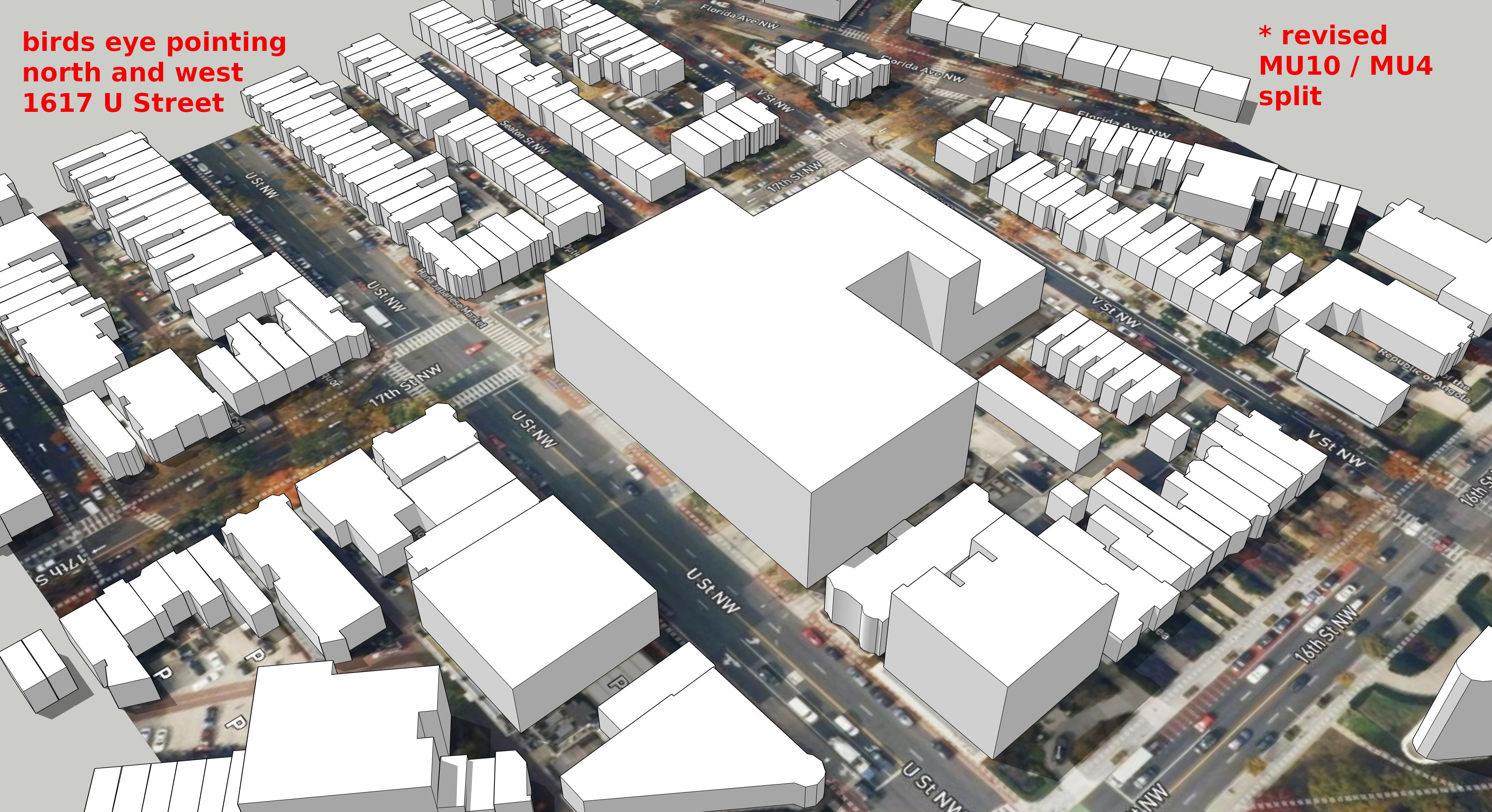 New Rendering of OP's 1617 U Street Luxury Rezoning